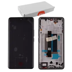 Γνήσια Οθόνη LCD και Μηχανισμός Αφής με Πλαίσιο για Redmi Note 13 Pro Plus – 560002N16U00 Μαύρο (Service Pack)