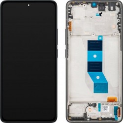Γνήσια Οθόνη LCD και Μηχανισμός Αφής με Πλαίσιο για Redmi Note 14 5G – 56002000O1700 Μαύρο (Service Pack)