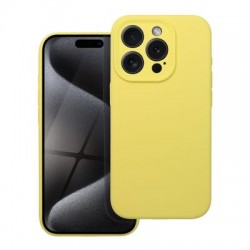Θήκη Silicone 2mm για iPhone 16 Pro Max – Κίτρινο