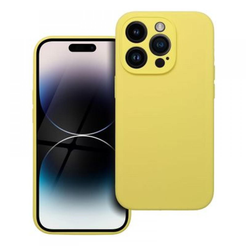 Θήκη Silicone 2mm για iPhone 14 Pro – Κίτρινο Θήκη Silicone 2mm για iPhone 14 Pro – Κίτρινο