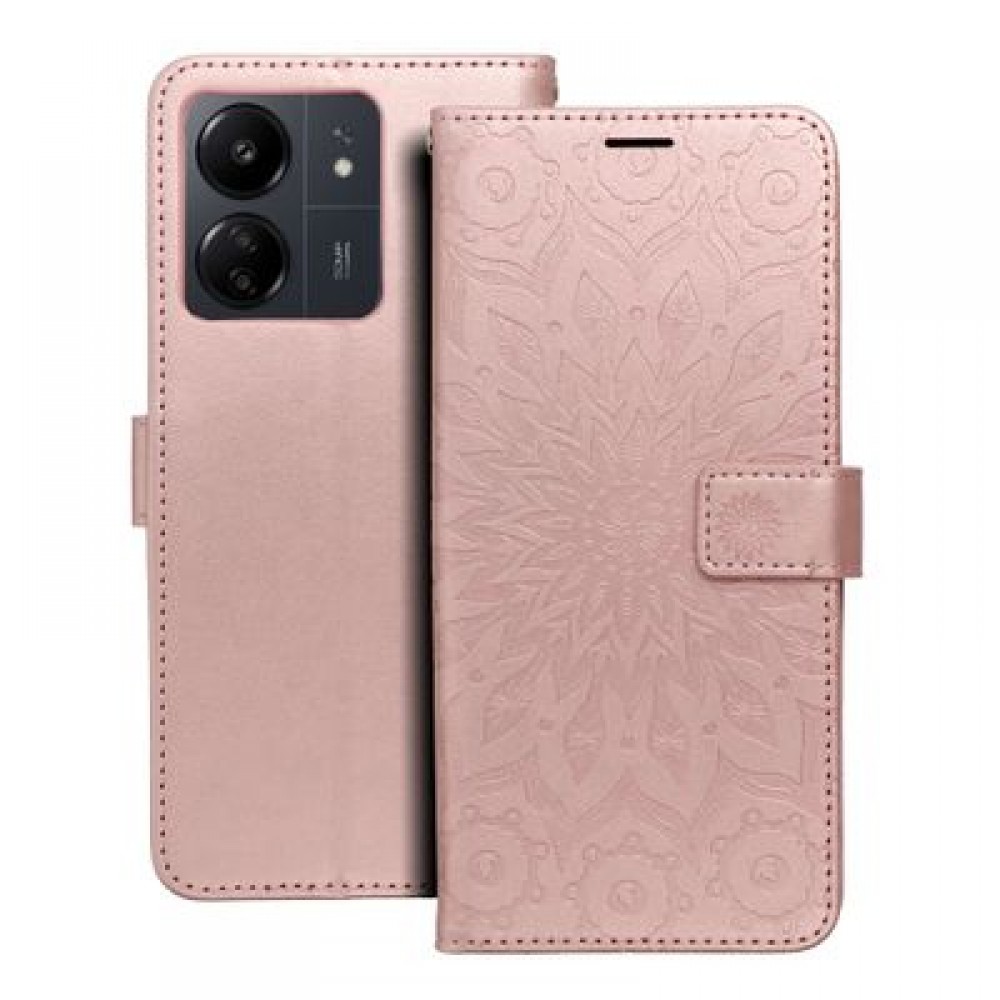 Θήκη MEZZO για Redmi 13C / Poco C65 – Book Mandala Ροζ