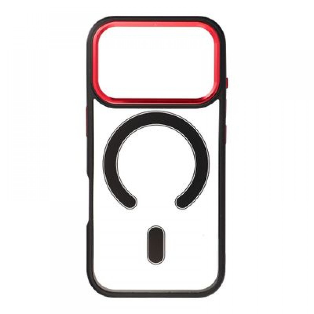 Θήκη Color Edge Mag για iPhone 17 Pro – MagSafe Μαύρο Κόκκινο