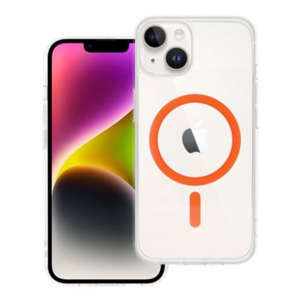 Θήκη Drop Glue Colorful Ring Mag για iPhone 14 – Rugged Πορτοκαλί Θήκη Drop Glue Colorful Ring Mag για iPhone 14 – Rugged Πορτοκαλί