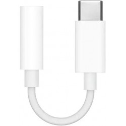 Apple Μετατροπέας USB-C male σε 3.5mm female Λευκό 1τμχ MW2Q3ZM/A