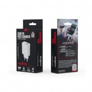 Maxlife MXTC-10-30AC PD QC charger 1x USB-C 1x USB 30W white