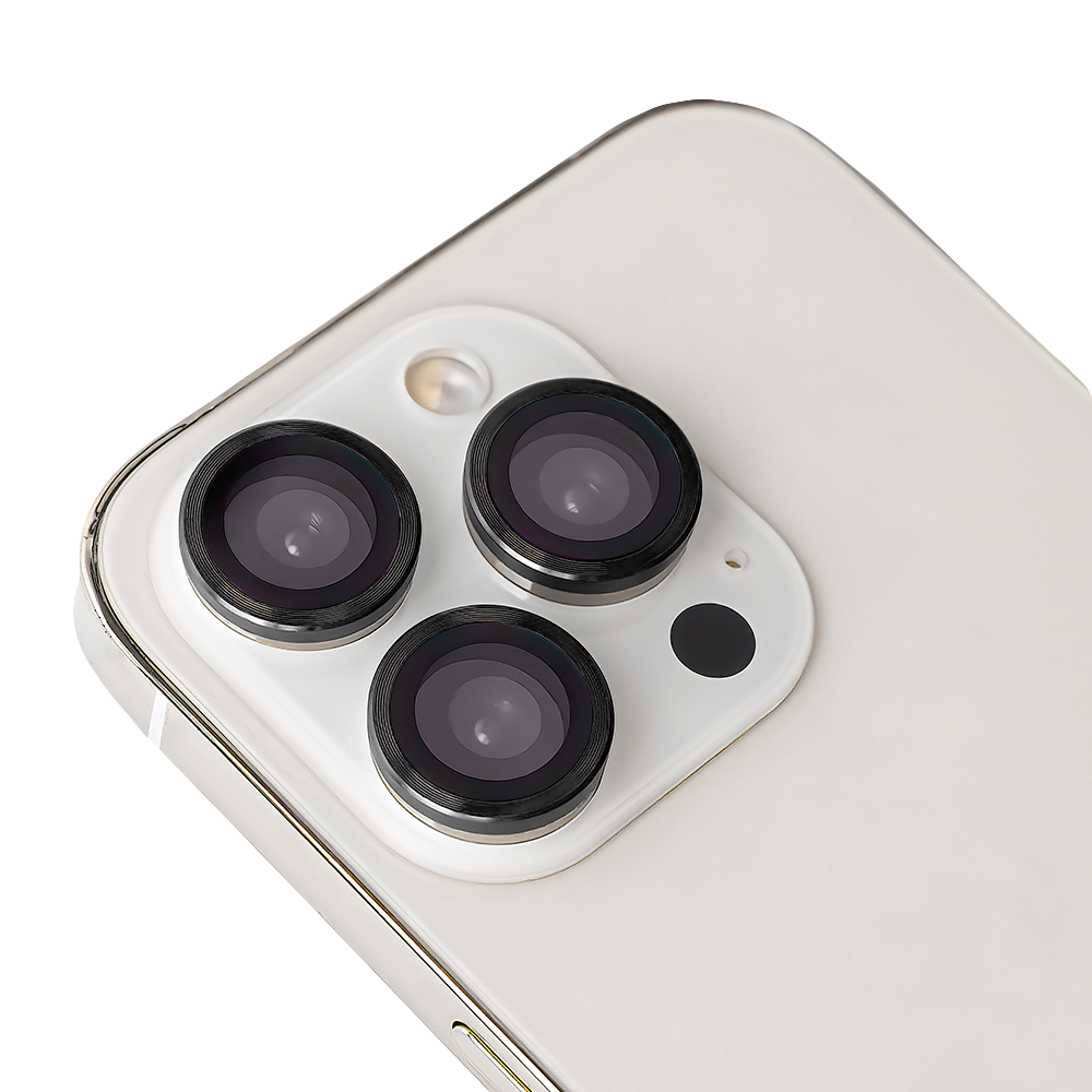 Σετ προστατευτικών γυαλιών φακού για iPhone 16 Pro Max 6,9 με μαύρο πλαίσιο