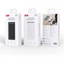 XO PB308, POWERBANK, 10000MAh, 2 ΘΥΡΕΣ, ΛΕΥΚΟ