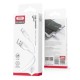 XO NB212 2.1A USB Καλώδιο για Type-C Άσπρο