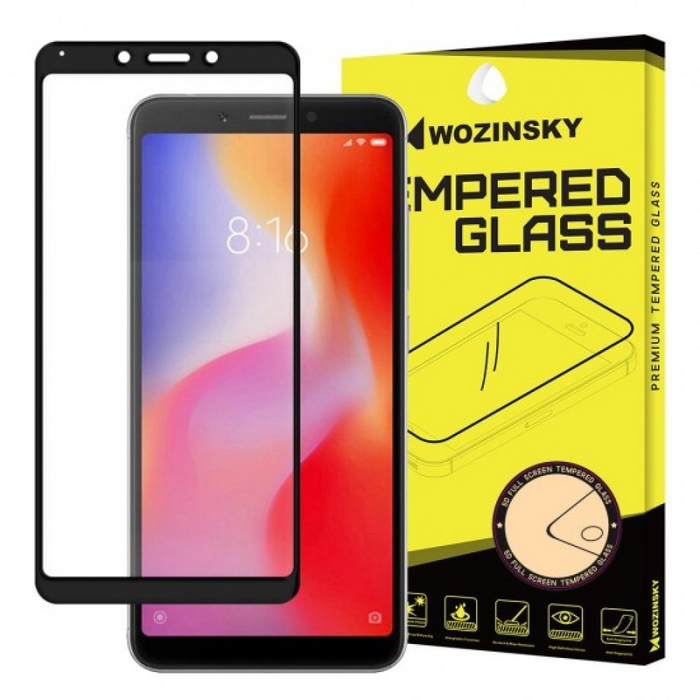 Wozinsky θήκη Friendly Full Face Tempered Glass Black (Redmi 6/6a)
