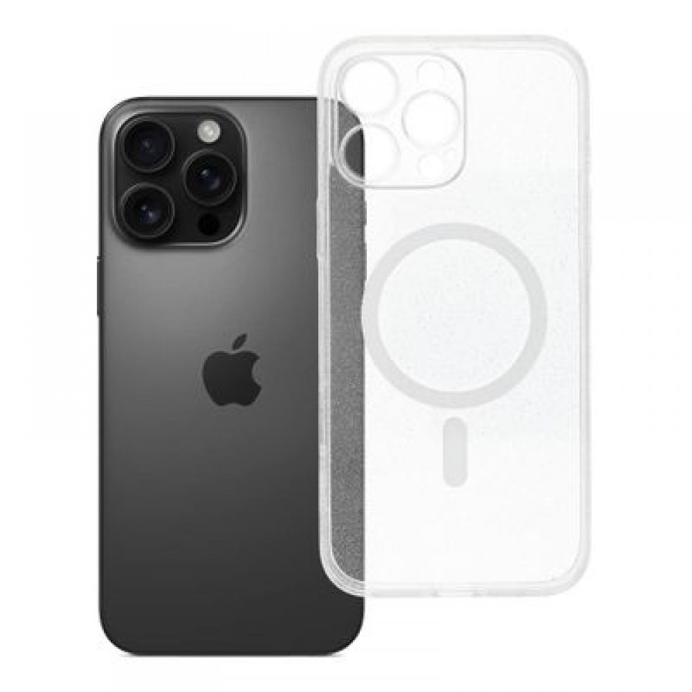Θήκη Clear Mag για Iphone 16 Pro Max – MagSafe Διάφανο Glitter