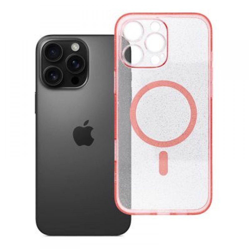 Θήκη Clear Mag για iPhone 16 Pro Max – Διάφανο Glitter