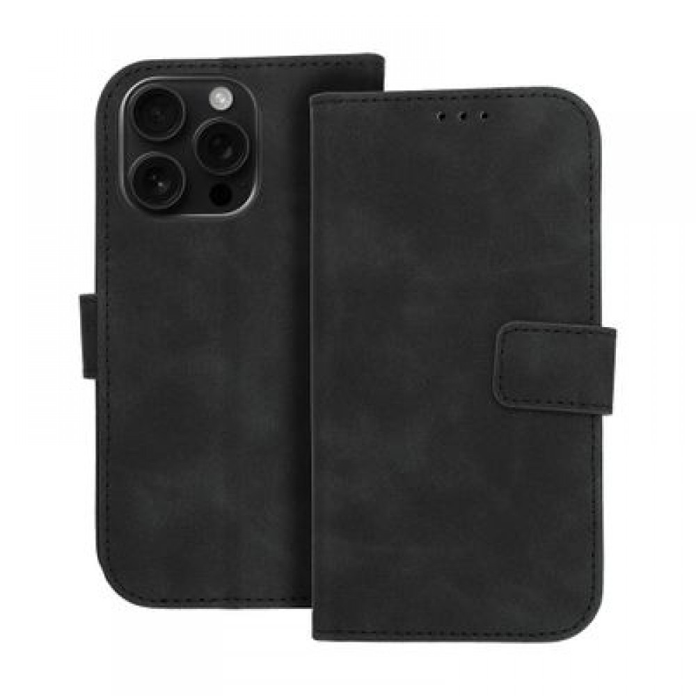 Θήκη TENDER για iPhone 16 Pro – Book Μαύρο Θήκη TENDER για iPhone 16 Pro – Book Μαύρο