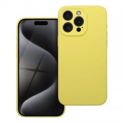 Θήκη Silicone 2mm για iPhone 15 Pro Max – Κίτρινο