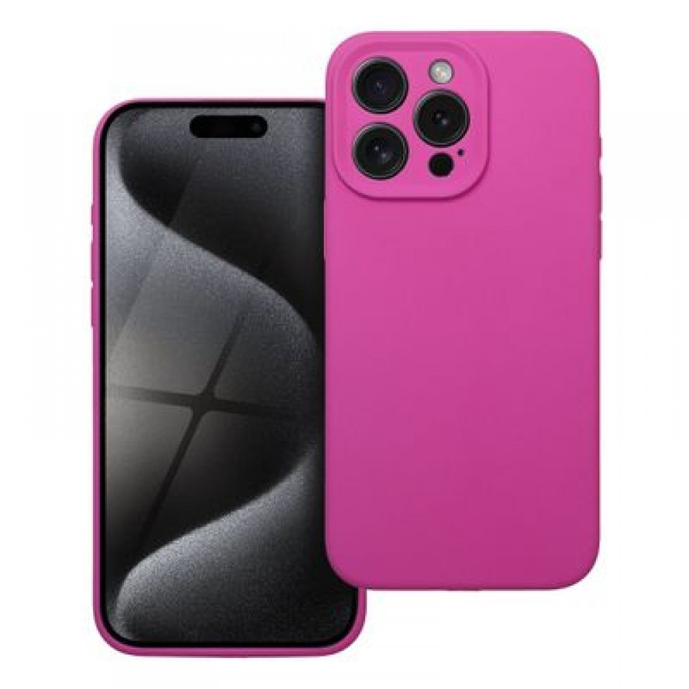 Θήκη Silicone 2mm για iPhone 15 Pro Max – Ροζ Θήκη Silicone 2mm για iPhone 15 Pro Max – Ροζ