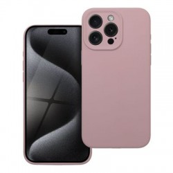 Θήκη Silicone 2mm για iPhone 15 Pro Max – Ροζ