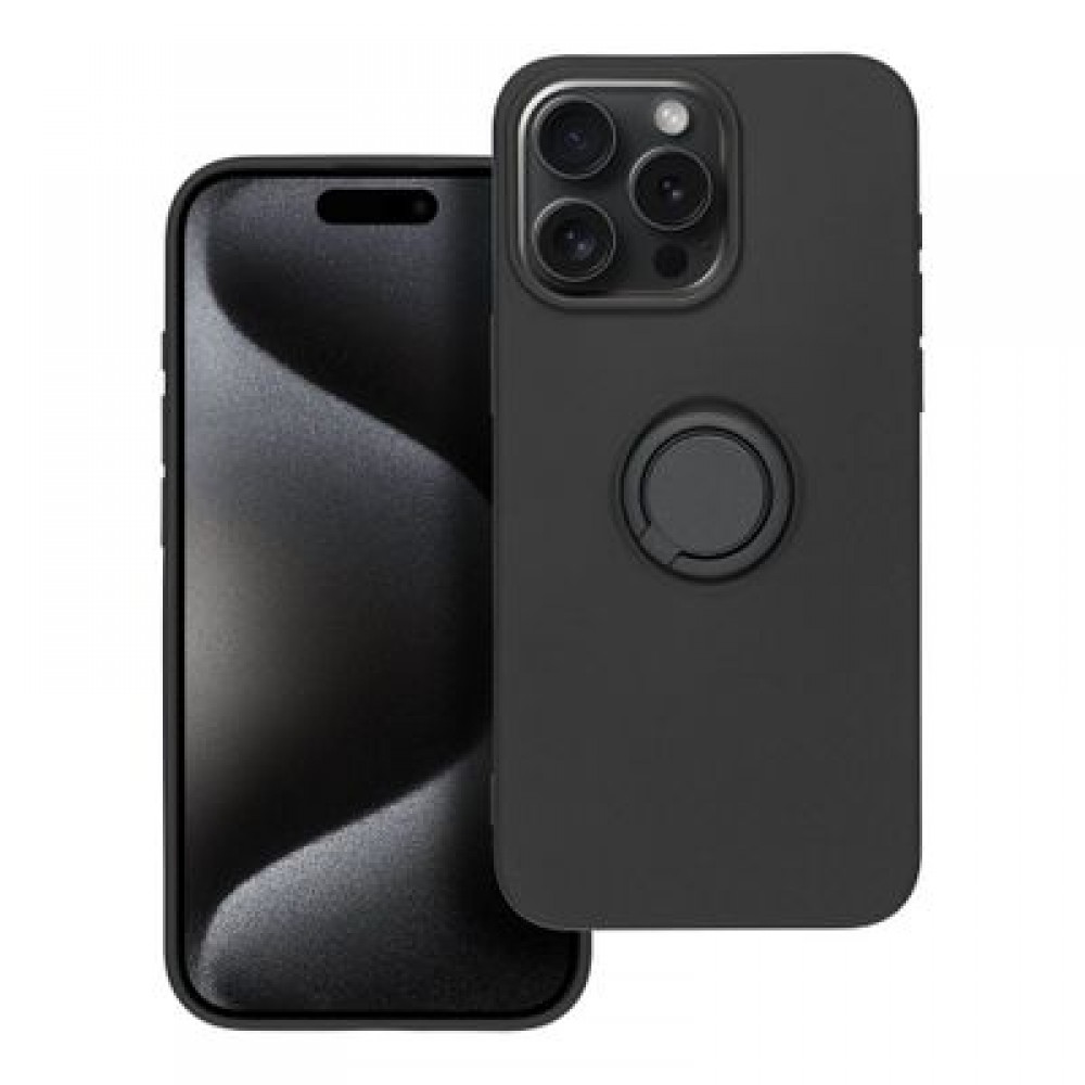 Θήκη Silicone Ring για iPhone 15 Pro Max – Μαύρο Θήκη Silicone Ring για iPhone 15 Pro Max – Μαύρο