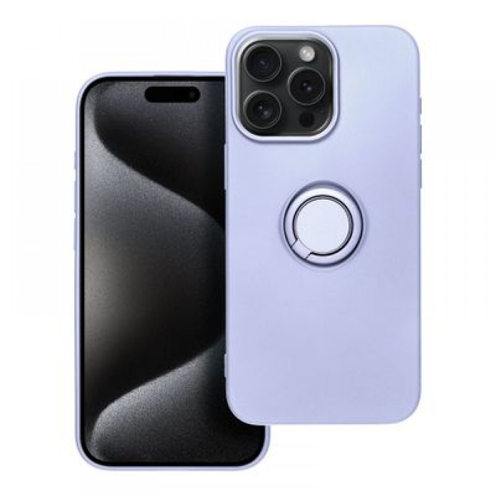 Θήκη Silicone Ring για iPhone 15 Pro Max – Μωβ Θήκη Silicone Ring για iPhone 15 Pro Max – Μωβ