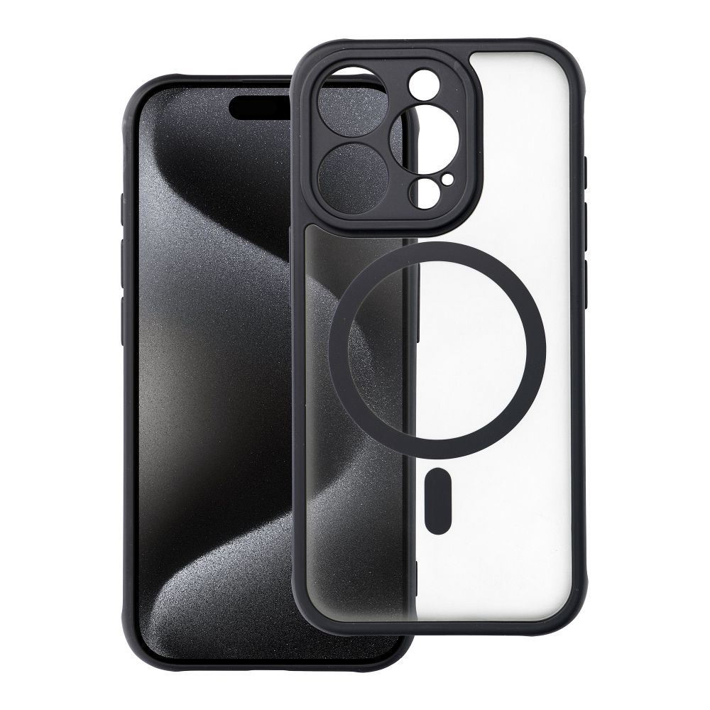 Θήκη Drop Full Matte Mag για iPhone 15 Pro – MagSafe Μαύρο