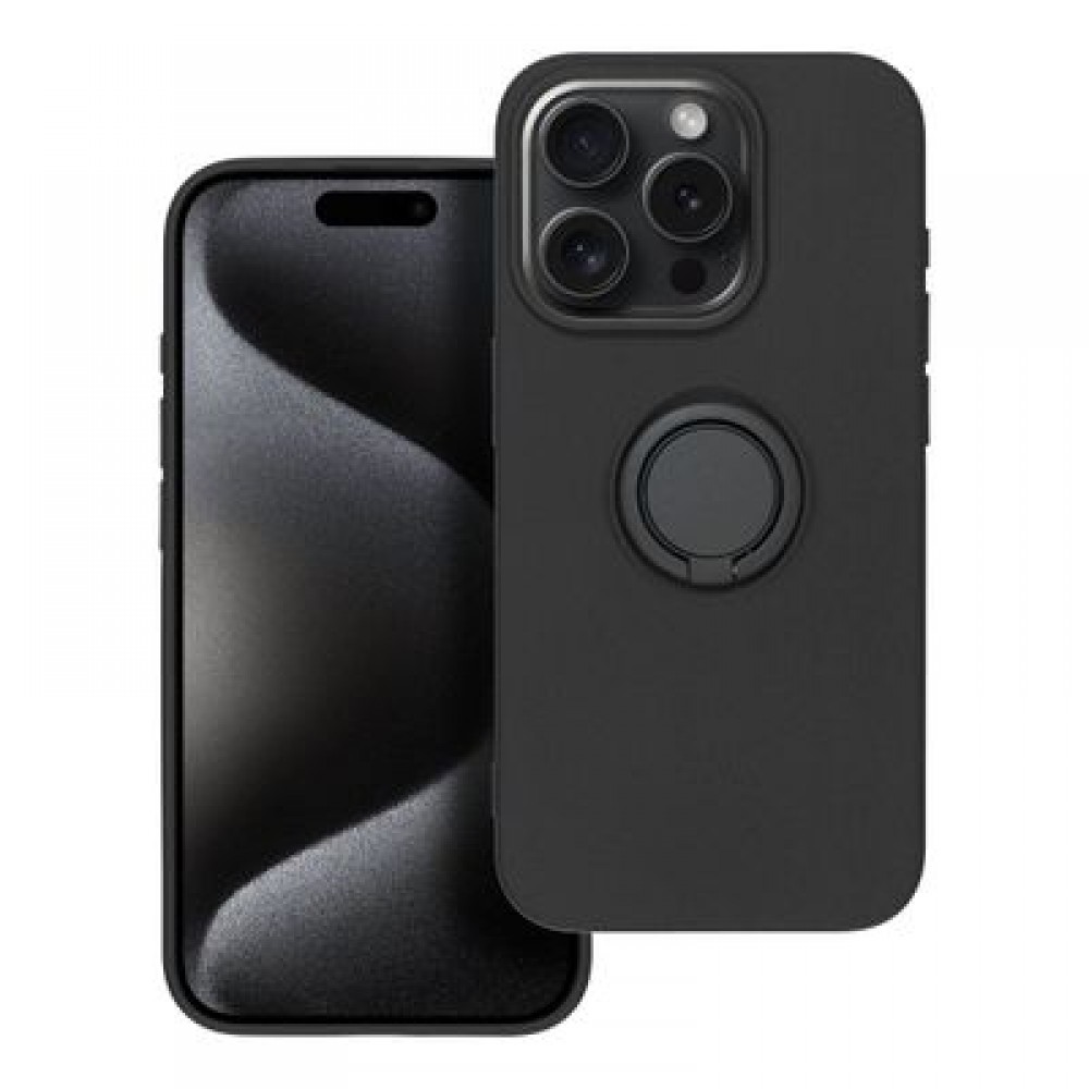 Θήκη Silicone Ring για iPhone 15 Pro – Μαύρο Θήκη Silicone Ring για iPhone 15 Pro – Μαύρο
