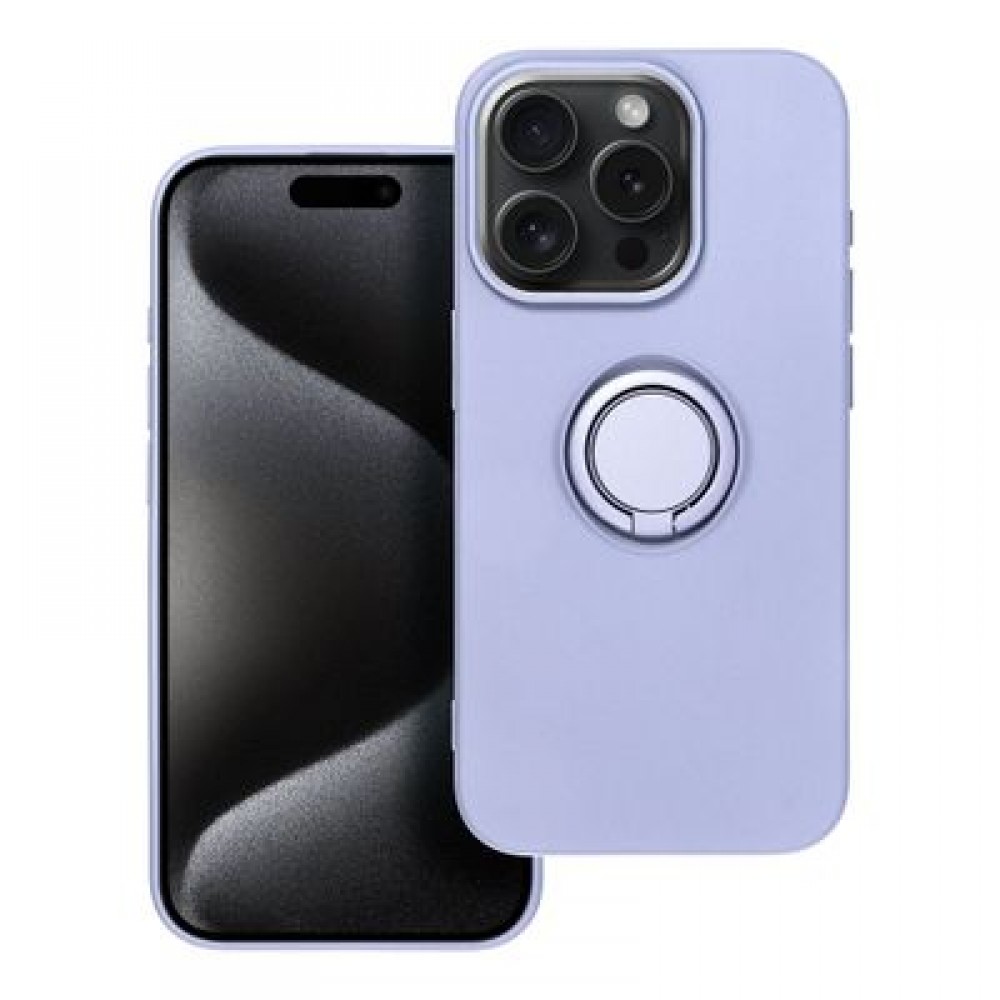 Θήκη Silicone Ring για iPhone 15 Pro – Μωβ Θήκη Silicone Ring για iPhone 15 Pro – Μωβ