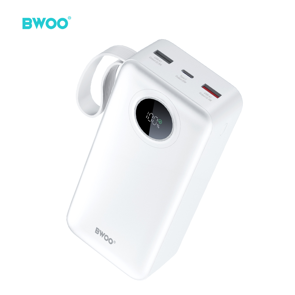 BWOO Power bank με οθόνη 22.5W 20000mah BO-P64 - Λευκό