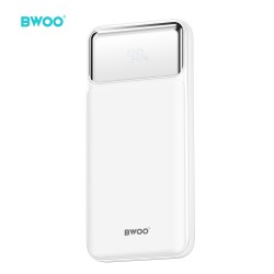 BWOO Power bank με οθόνη, Ultra thin 22.5W 10000mah P34 - Λευκό