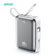 BWOO Power bank με καλώδιο, οθόνη 45W 20000mah BO-P78 - Ασημί