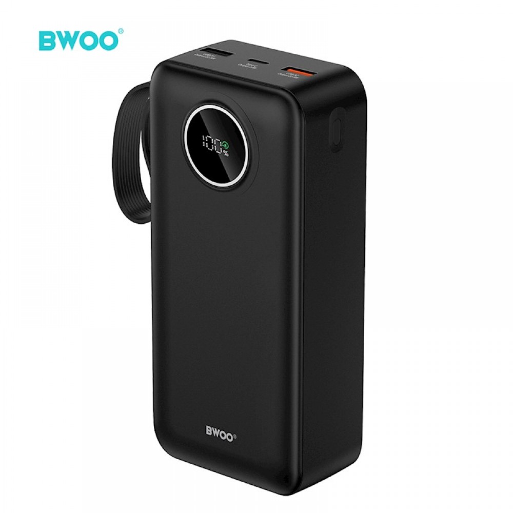 BWOO Power bank με οθόνη 22.5W 30000mah BO-P64 - Μαύρο