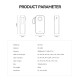 BWOO Power bank με οθόνη 22.5W 30000mah BO-P64 - Μαύρο