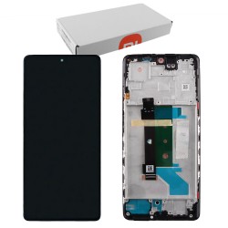 Συμβατή Οθόνη LCD και Μηχανισμός Αφής με Πλαίσιο για Xiaomi Redmi Note 12 Pro Plus 5G – 22101316UCP / 22101316UG 560001M16U00 Μαύρο (Service Pack)