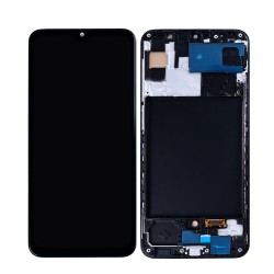 Συμβατή Οθόνη LCD και Μηχανισμός Αφής με Πλαίσιο για Samsung Galaxy A30s – SM-A307 Μαύρο (In-Cell)