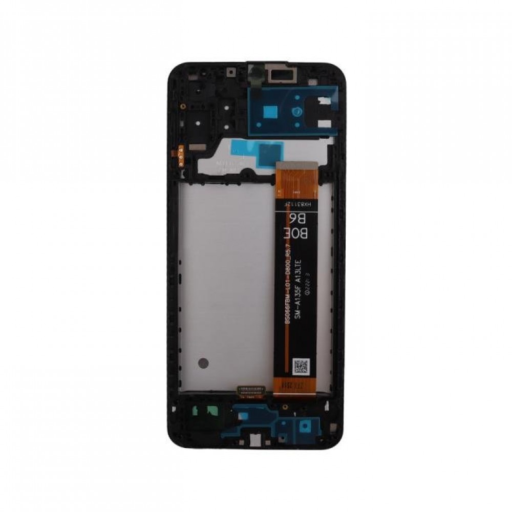 Refurbished Οθόνη LCD και Μηχανισμός Αφής με Πλαίσιο για Samsung Galaxy A13 4G – SM-A135 Μαύρο