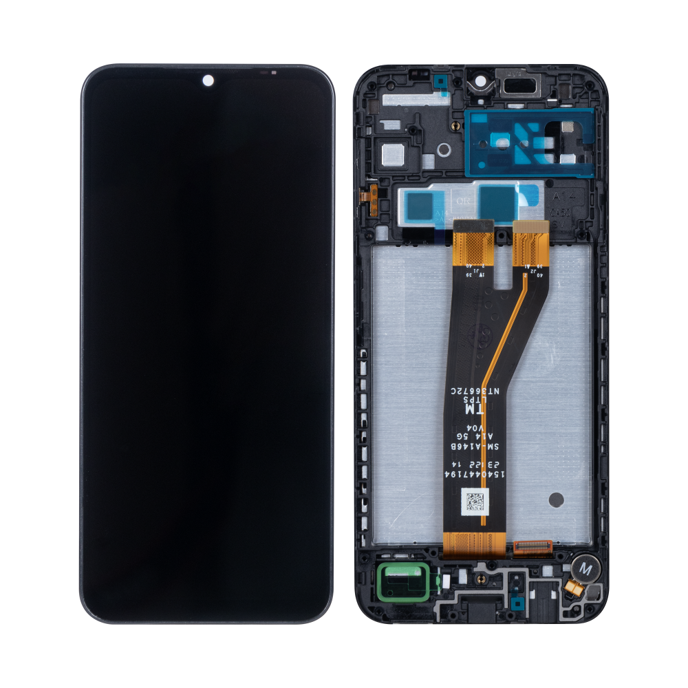 Γνήσια Οθόνη LCD και Μηχανισμός Αφής με Πλαίσιο για Samsung Galaxy A14 5G – SM-A146 / SM-S146 GH81-23640A / GH81-23315A Μαύρο (Service Pack)