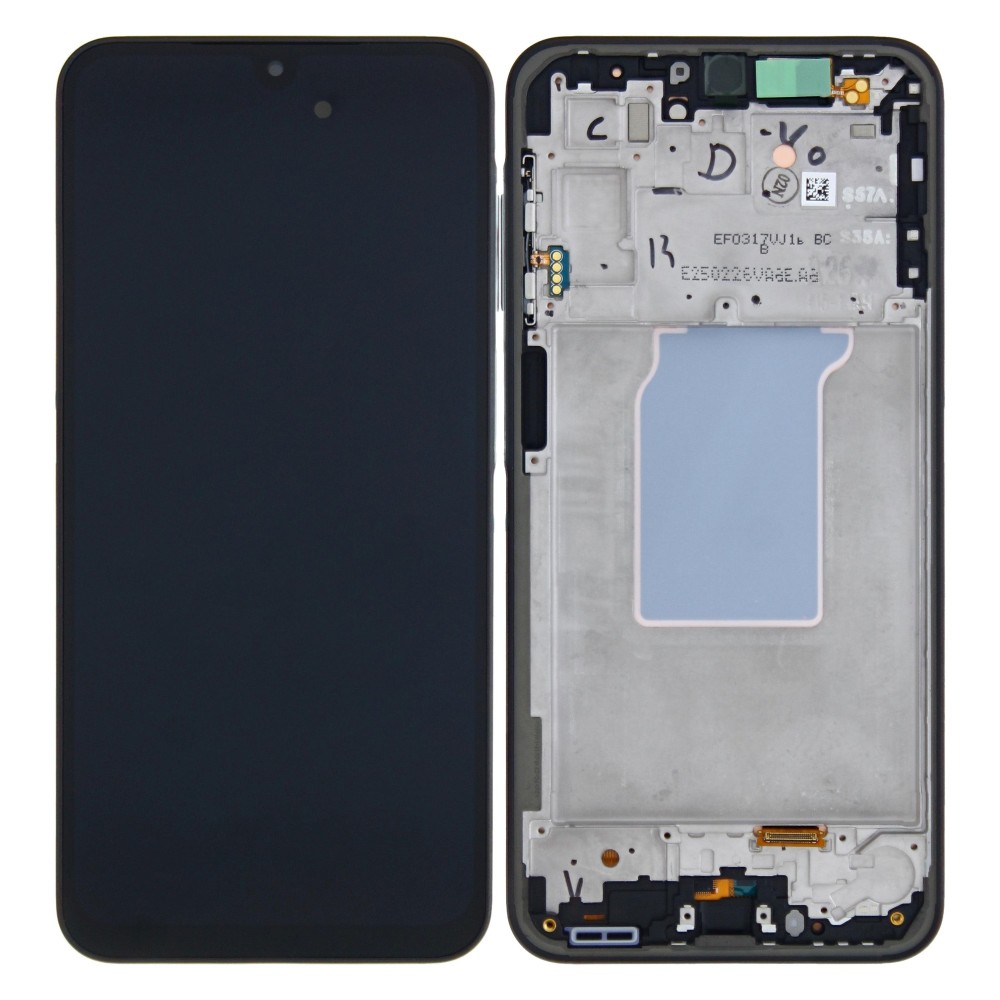 Γνήσια Οθόνη LCD και Μηχανισμός Αφής με Πλαίσιο για Samsung Galaxy A26 5G – SM-A266 GH82-37049A Μαύρο (Service Pack)