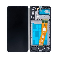 Refurbished Οθόνη LCD και Μηχανισμός Αφής με Πλαίσιο για Samsung Galaxy A04S – SM-A047 Μαύρο