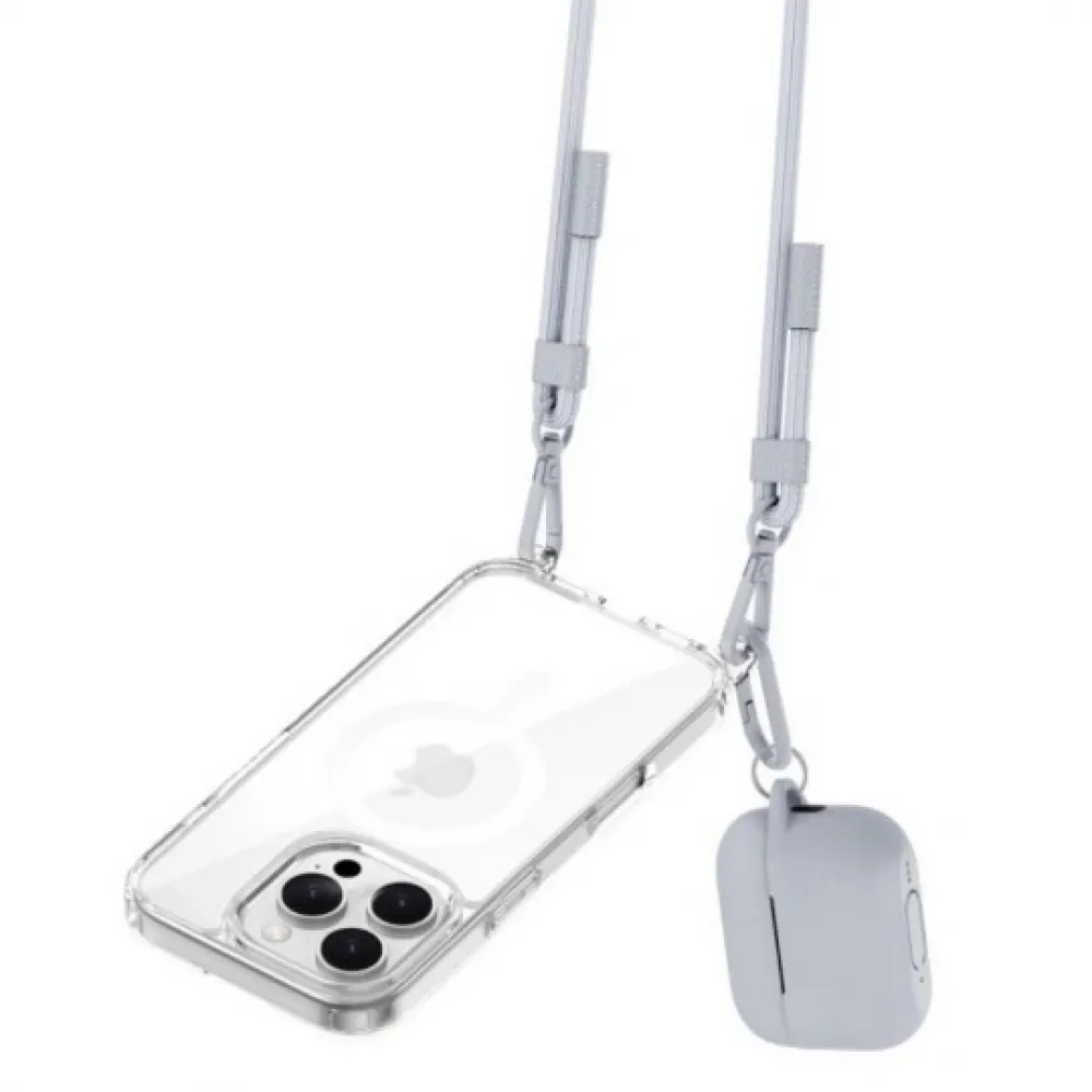 Tech-Protect C5SE ROPE Crossbody Λουράκι Λαιμού για Κινητά - Γκρι Tech-Protect C5SE ROPE Crossbody Λουράκι Λαιμού για Κινητά - Γκρι