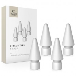 Tech-Protect  STYLUS TIPS 4-PACK APPLE PENCIL - Λευκό