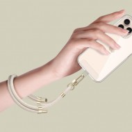 Tech-Protect C4S Rope Λουράκι Καρπού για Κινητά - Χρυσό, Μπεζ Tech-Protect C4S Rope Λουράκι Καρπού για Κινητά - Χρυσό, Μπεζ