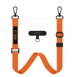 Tech-Protect C6S ROPE Crossbody Λουράκι Λαιμού για Κινητά - Πορτοκαλί