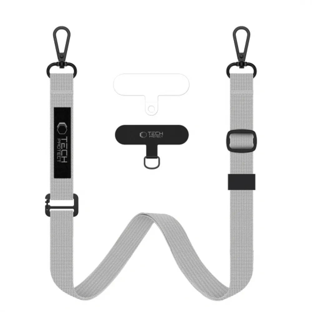 Tech-Protect C6S ROPE Crossbody Λουράκι Λαιμού για Κινητά - Γκρι Tech-Protect C6S ROPE Crossbody Λουράκι Λαιμού για Κινητά - Γκρι