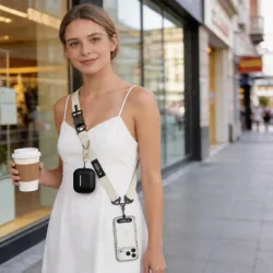 Tech-Protect C9S ROPE Crossbody Λουράκι Λαιμού για Κινητά - Μπεζ Tech-Protect C9S ROPE Crossbody Λουράκι Λαιμού για Κινητά - Μπεζ
