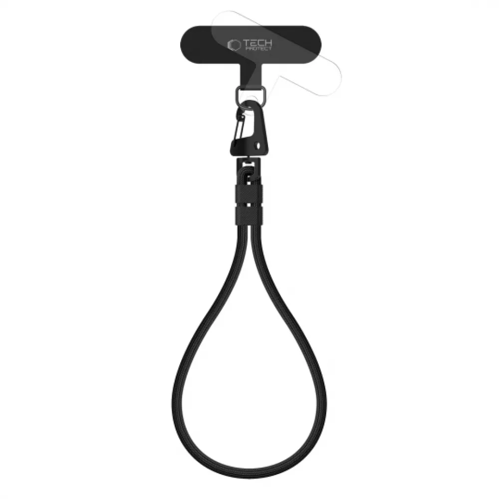 Tech-Protect C8S ROPE WRIST Λουράκι Καρπού για Κινητά - Μαύρο Tech-Protect C8S ROPE WRIST Λουράκι Καρπού για Κινητά - Μαύρο