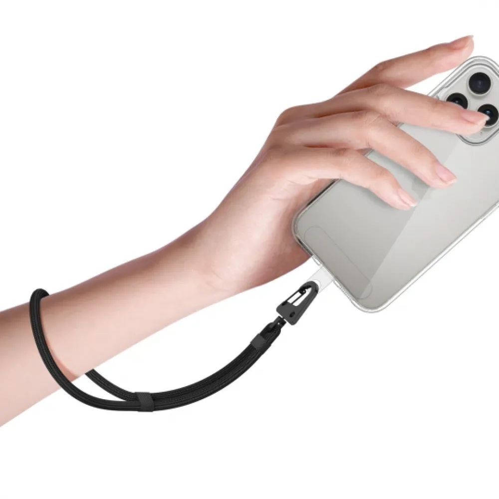Tech-Protect C8S ROPE WRIST Λουράκι Καρπού για Κινητά - Μαύρο Tech-Protect C8S ROPE WRIST Λουράκι Καρπού για Κινητά - Μαύρο