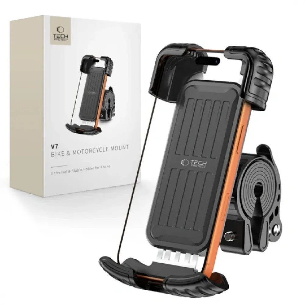 Tech‑Protect Βάση Κινητού για Ποδήλατο & Μηχανή V7 Universal Black Tech‑Protect Βάση Κινητού για Ποδήλατο & Μηχανή V7 Universal Black