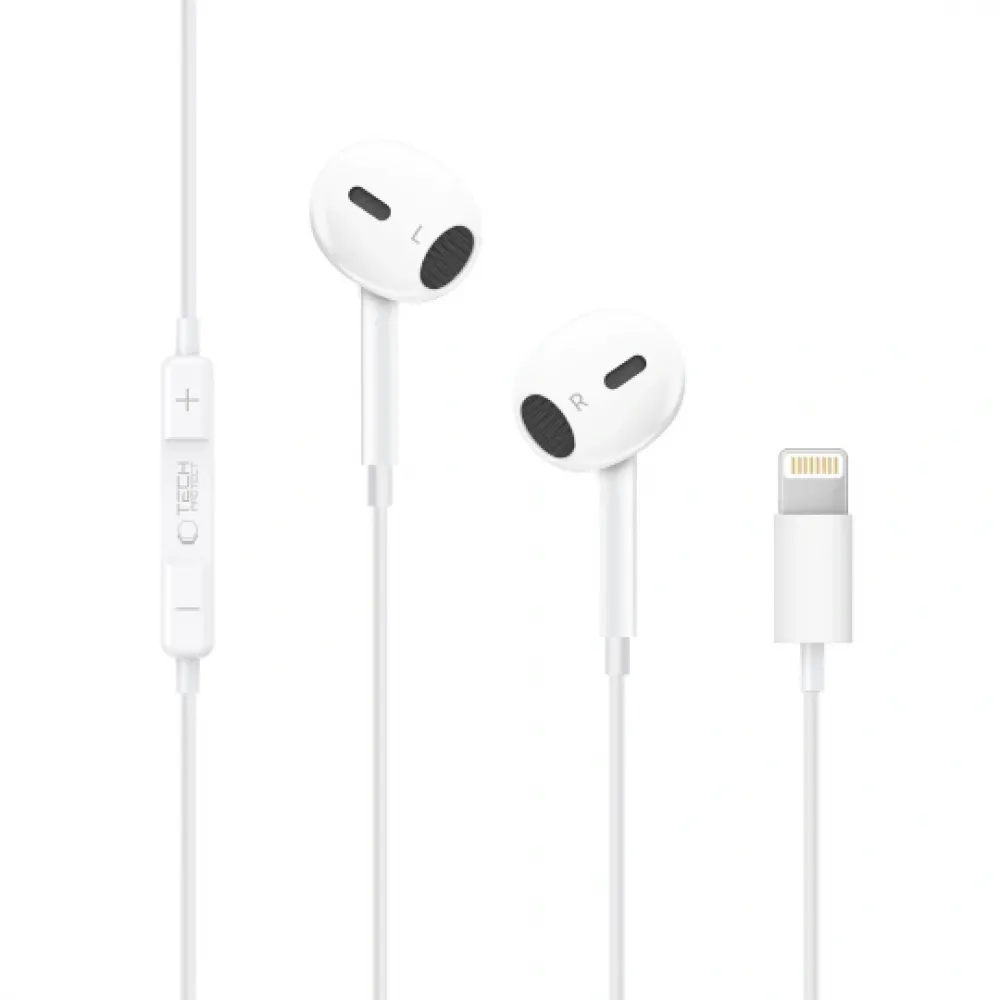 Tech-Protect Ultraboost Core G2 In-ear Handsfree Ακουστικά με Βύσμα Lightning Λευκό Tech-Protect Ultraboost Core G2 In-ear Handsfree Ακουστικά με Βύσμα Lightning Λευκό