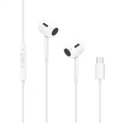 Tech-Protect Ultraboost Core G2 In-ear Handsfree Ακουστικά με Βύσμα USB-C Λευκό
