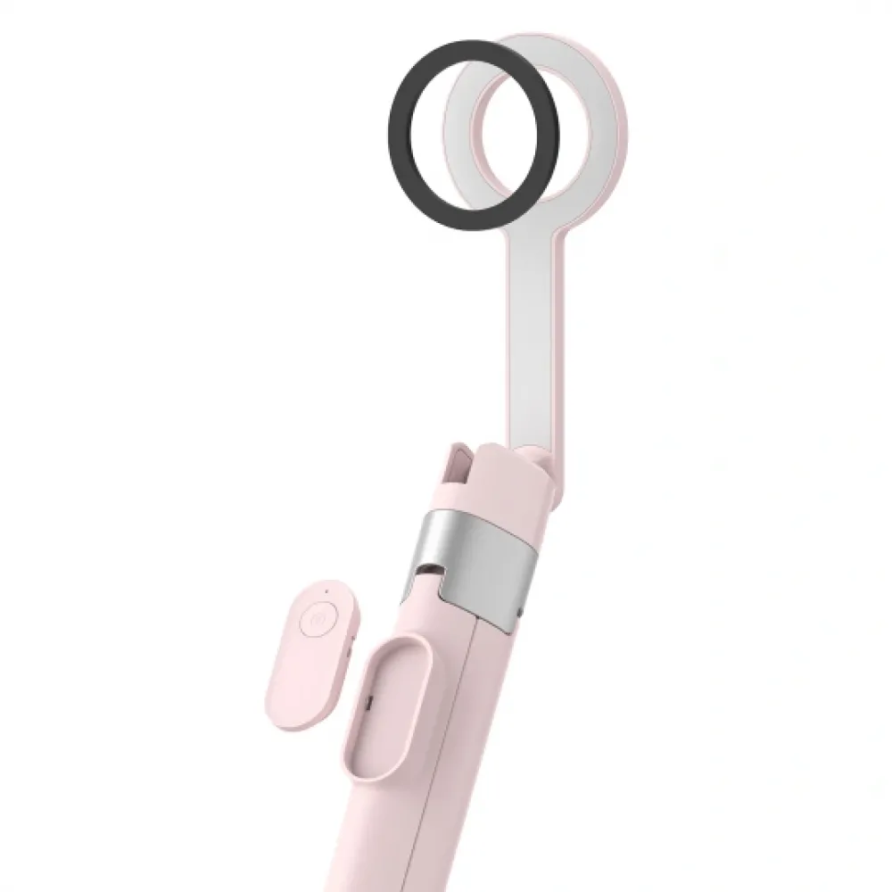 Tech-Protect selfie stick Bluetooth, με τρίποδο, Magsafe L10S - Ροζ