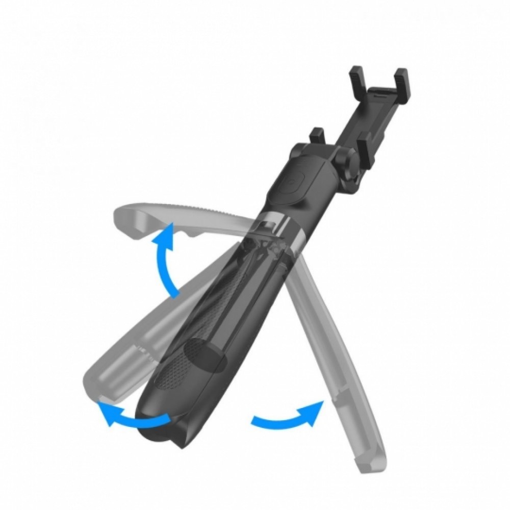Tech-Protect selfie stick Bluetooth, με τρίποδο L01S - Μαύρο Tech-Protect selfie stick Bluetooth, με τρίποδο L01S - Μαύρο
