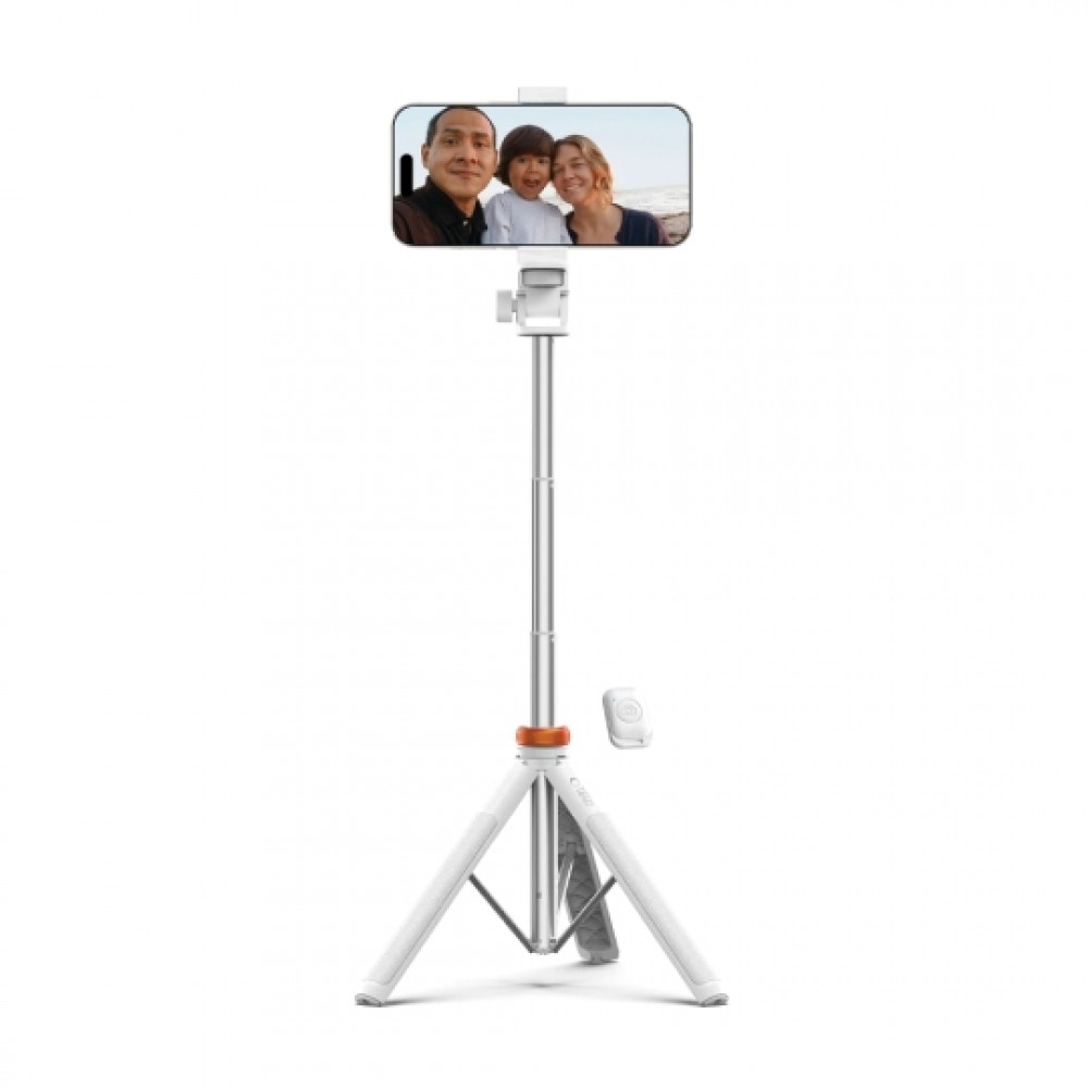 Tech-Protect selfie stick Bluetooth, με τρίποδο L03S - Λευκό Tech-Protect selfie stick Bluetooth, με τρίποδο L03S - Λευκό