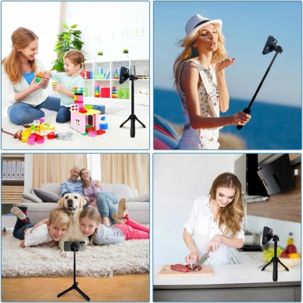 Tech-Protect selfie stick Bluetooth, με τρίποδο, Magsafe L06S - Μαύρο Tech-Protect selfie stick Bluetooth, με τρίποδο, Magsafe L06S - Μαύρο